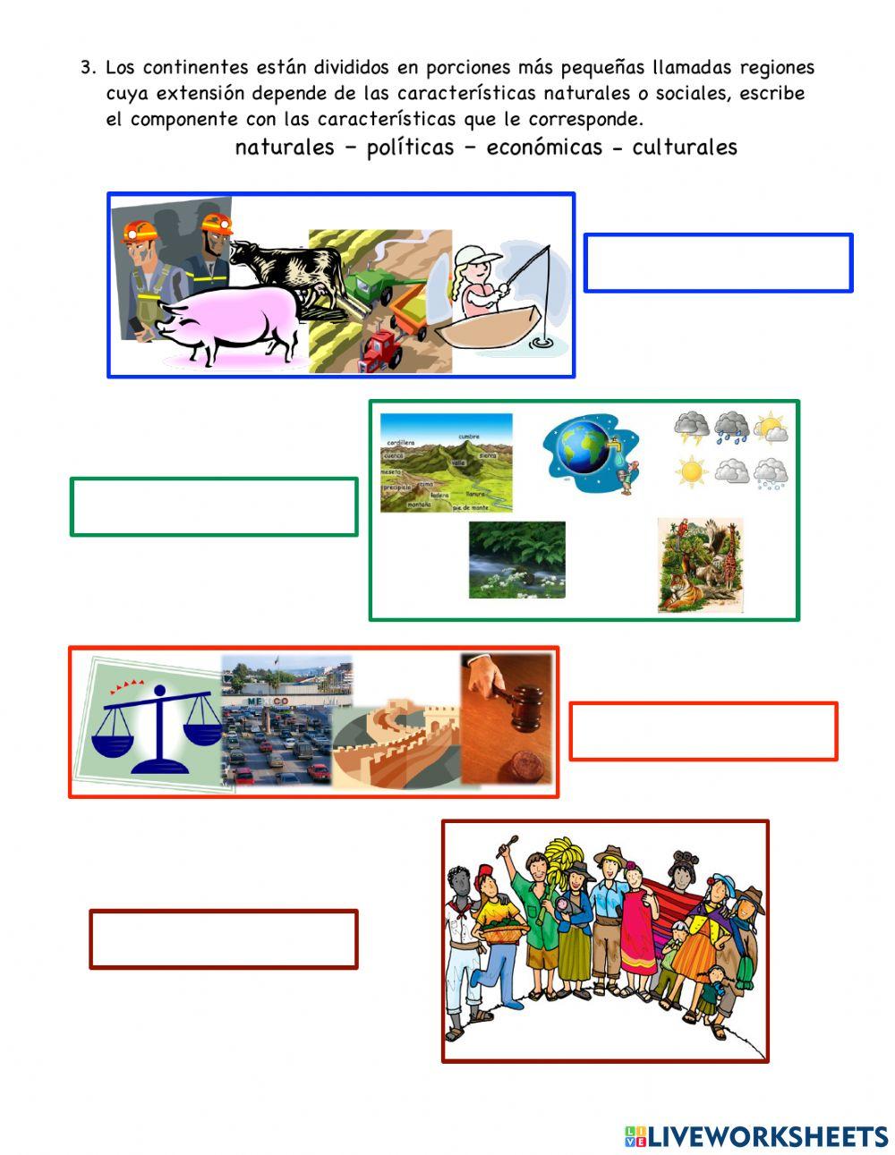Regiones continentales Regiones continentales