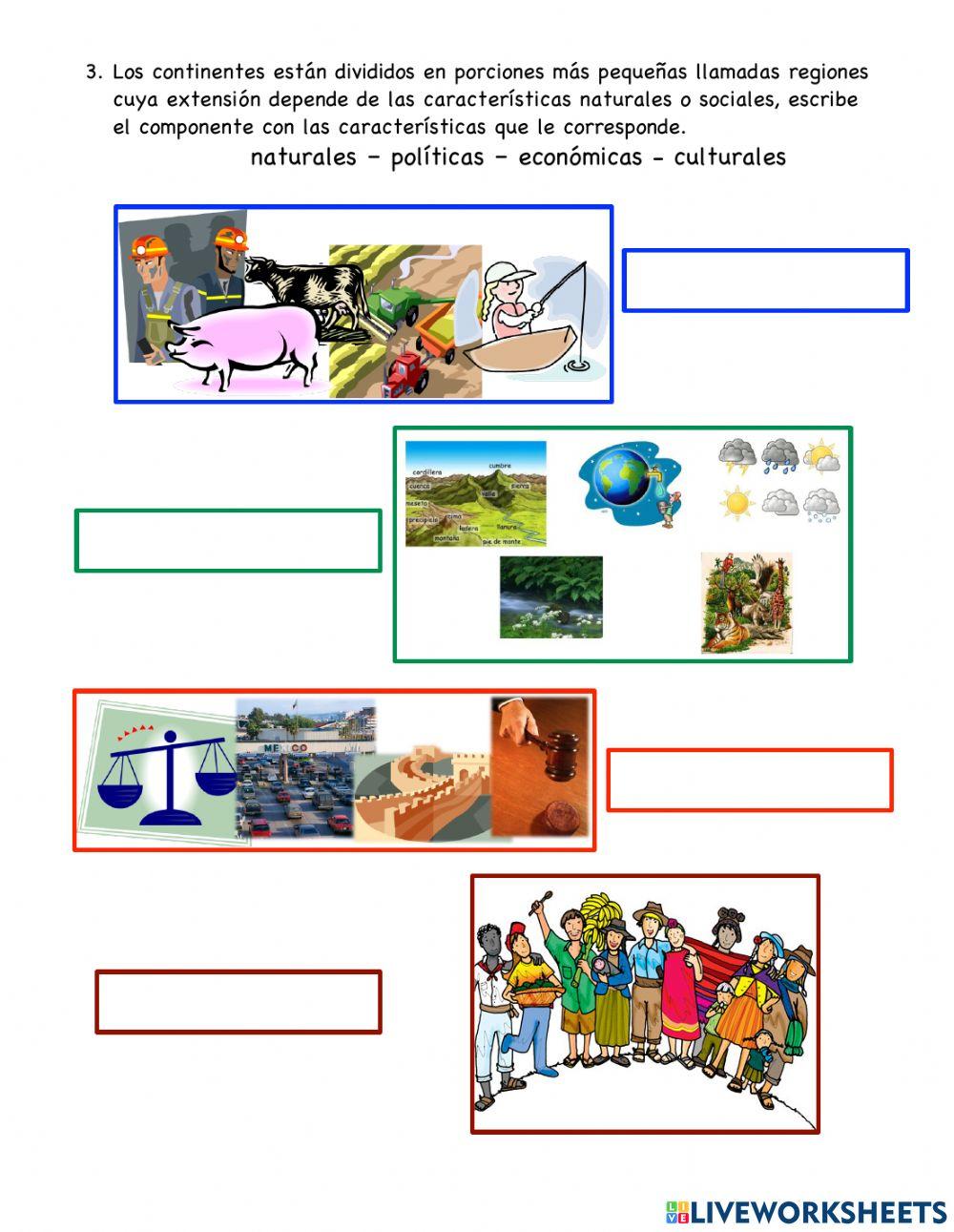 Regiones continentales