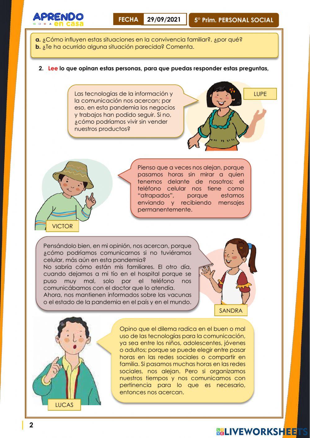 El impacto de las tecnologías de la información y la comunicación  en nuestra convivencia familiar