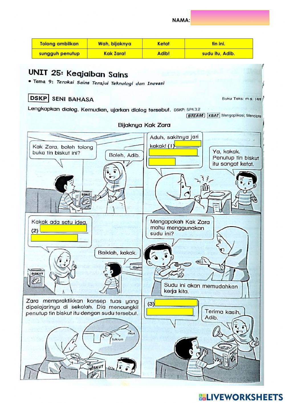 Bahasa Melayu Tahun 6