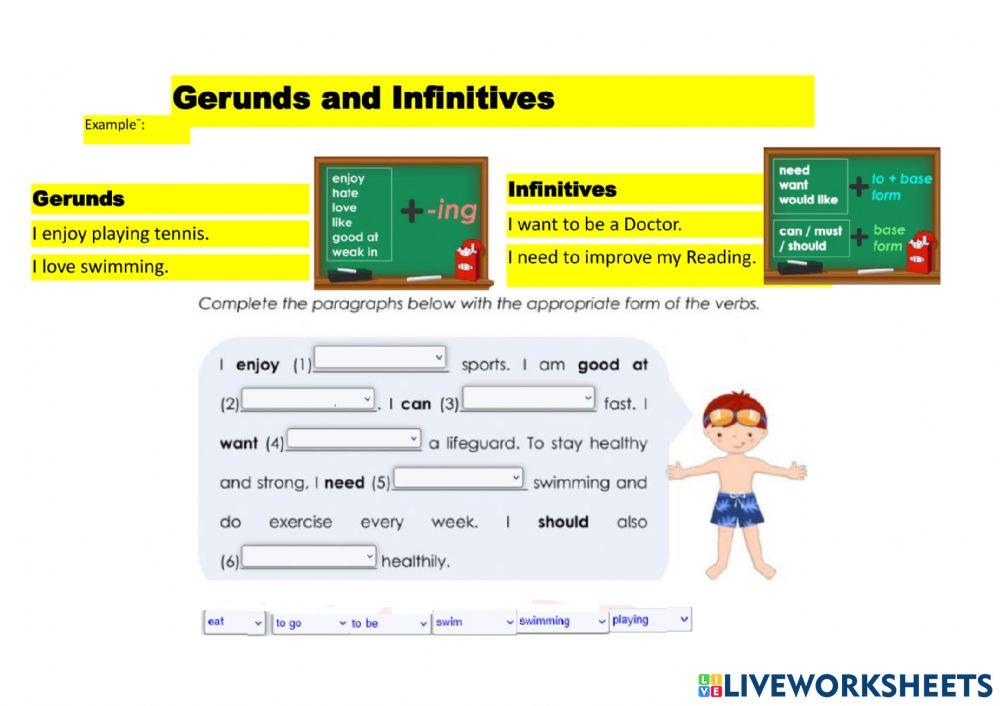 Gerunds and infinitives