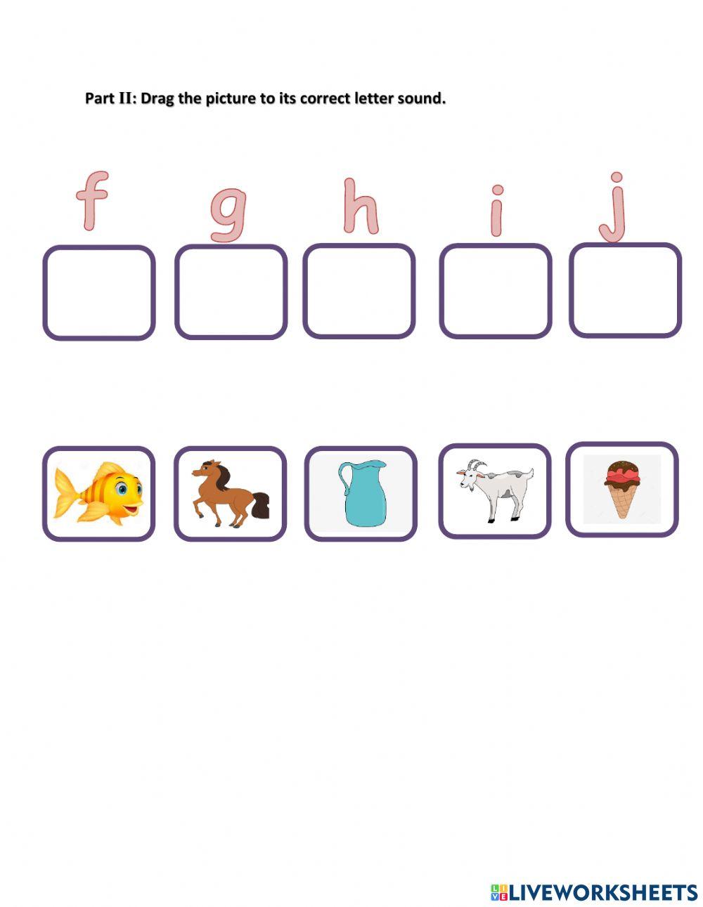 Beginning letter sound