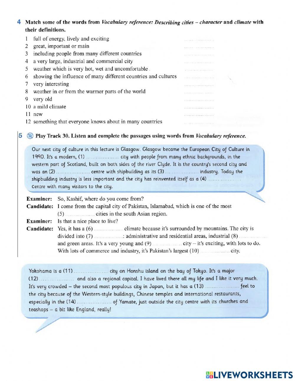 Unit 2: Vocab Extra Practice