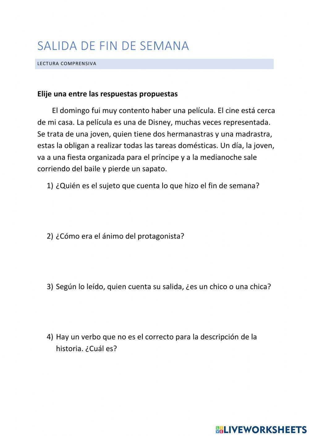 Salida de fin de semana