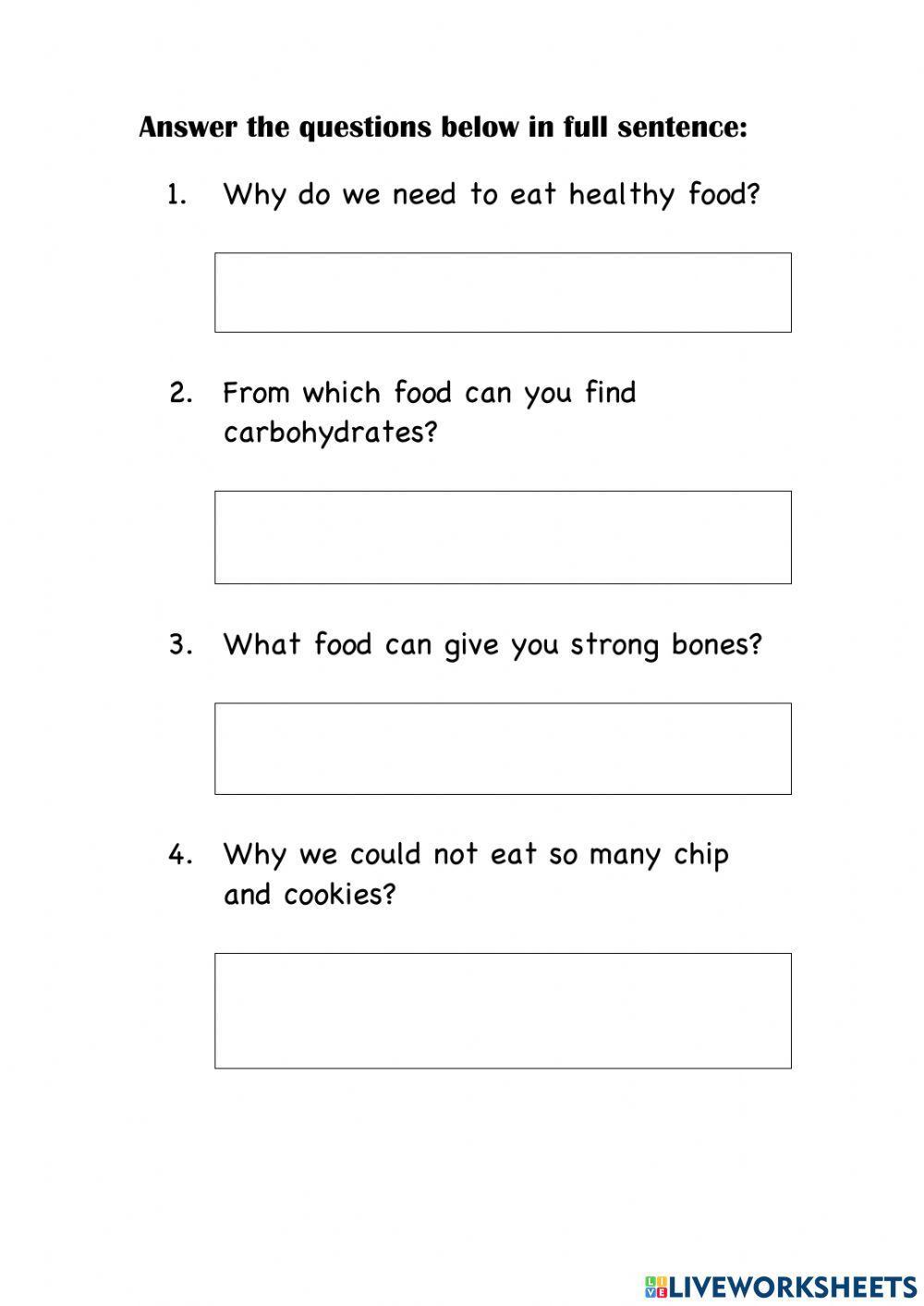 Healthy or Unhealthy Healthy or Unhealthy