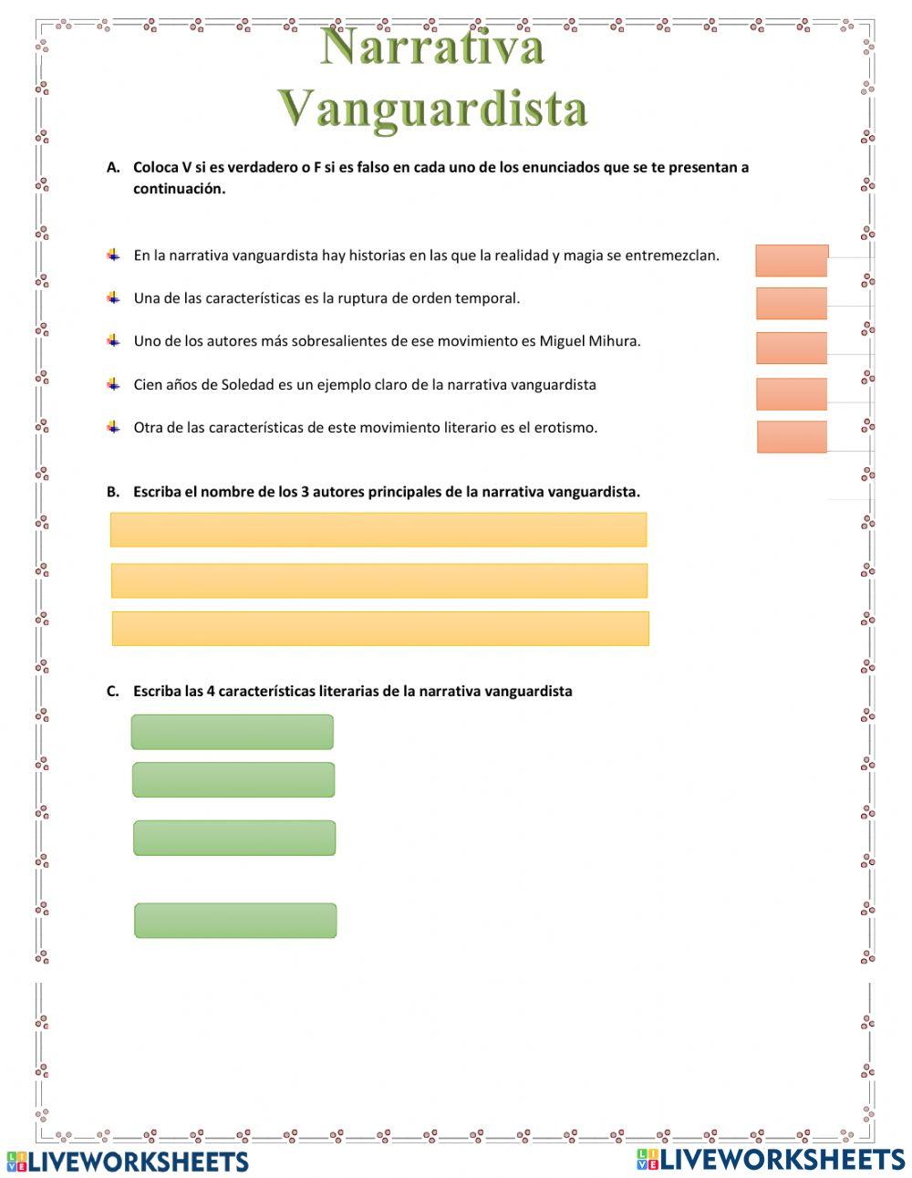 Narrativa vanguardista