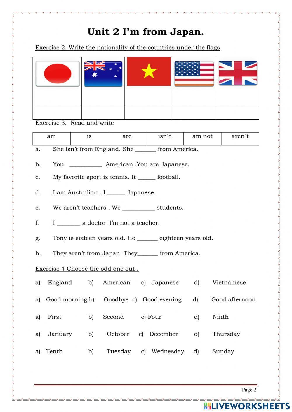 G4-U2-Country and nationality