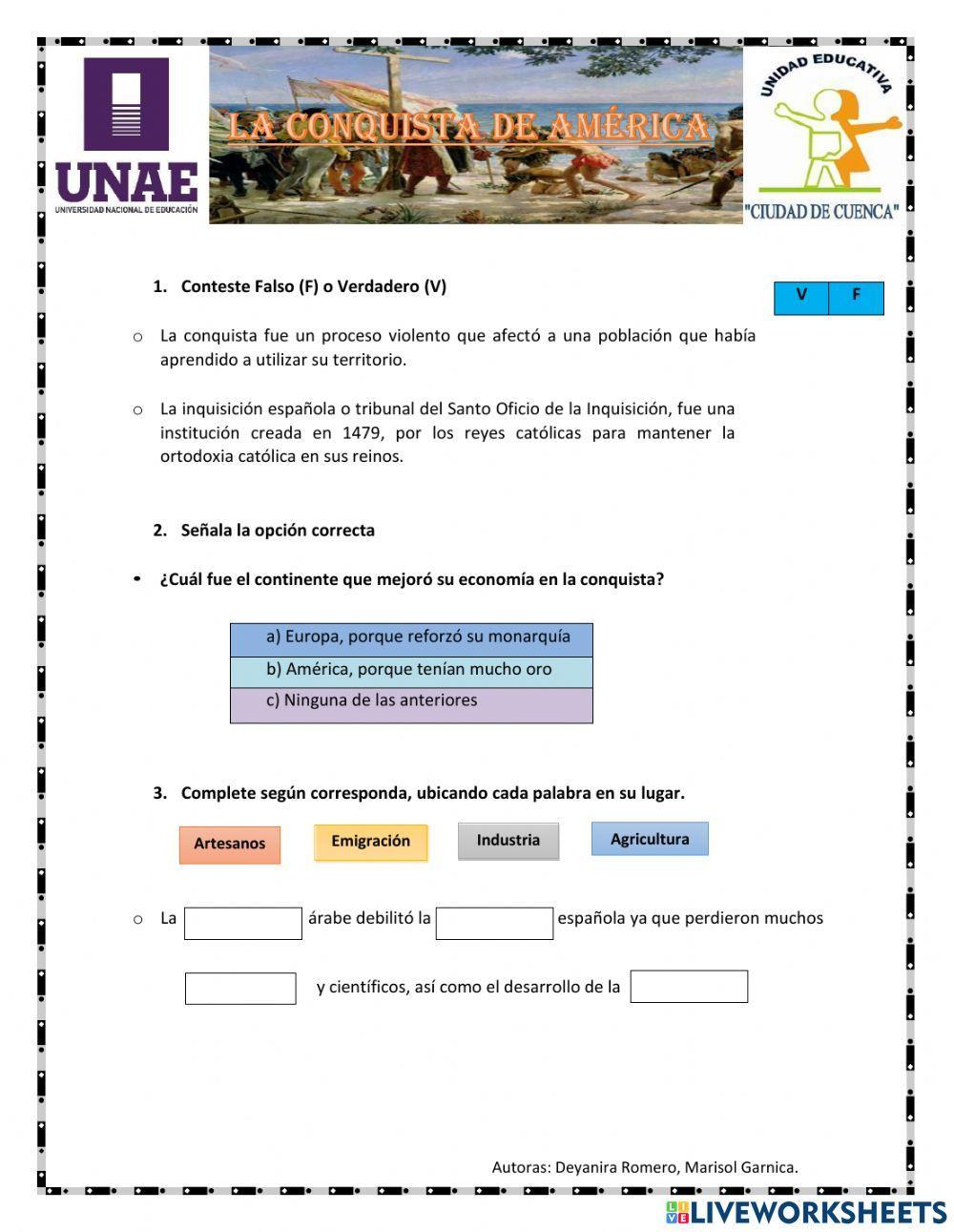 La conquista de América