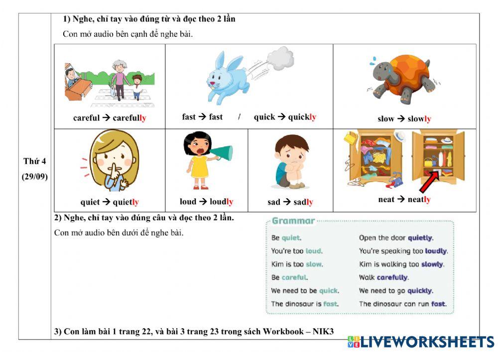 NIK3 Week 9 Phiếu giao bài