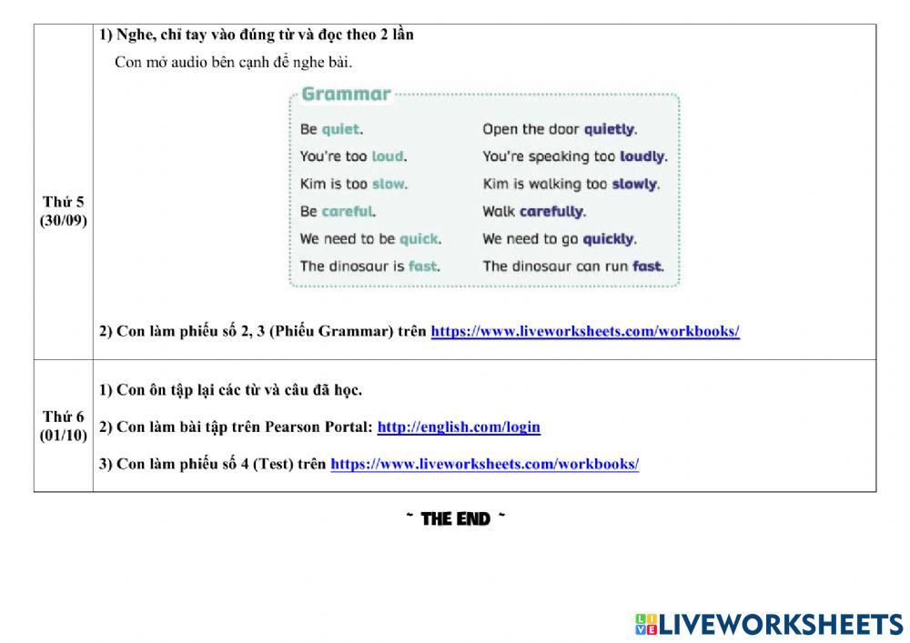 NIK3 Week 9 Phiếu giao bài