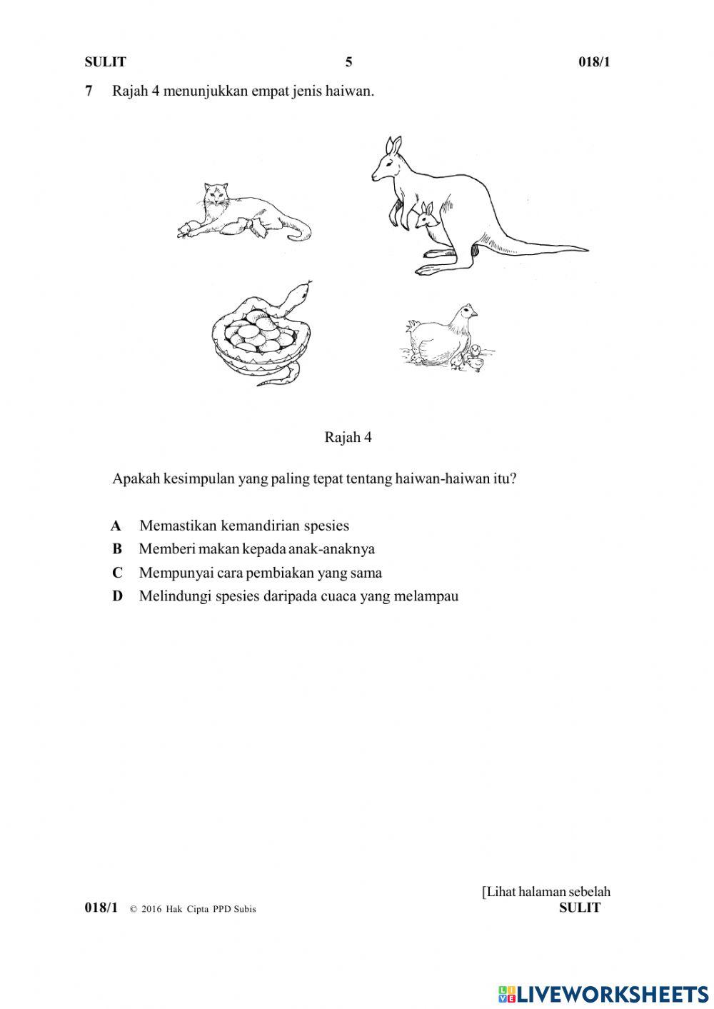 Soalan Y6 Paper 1 Part 1