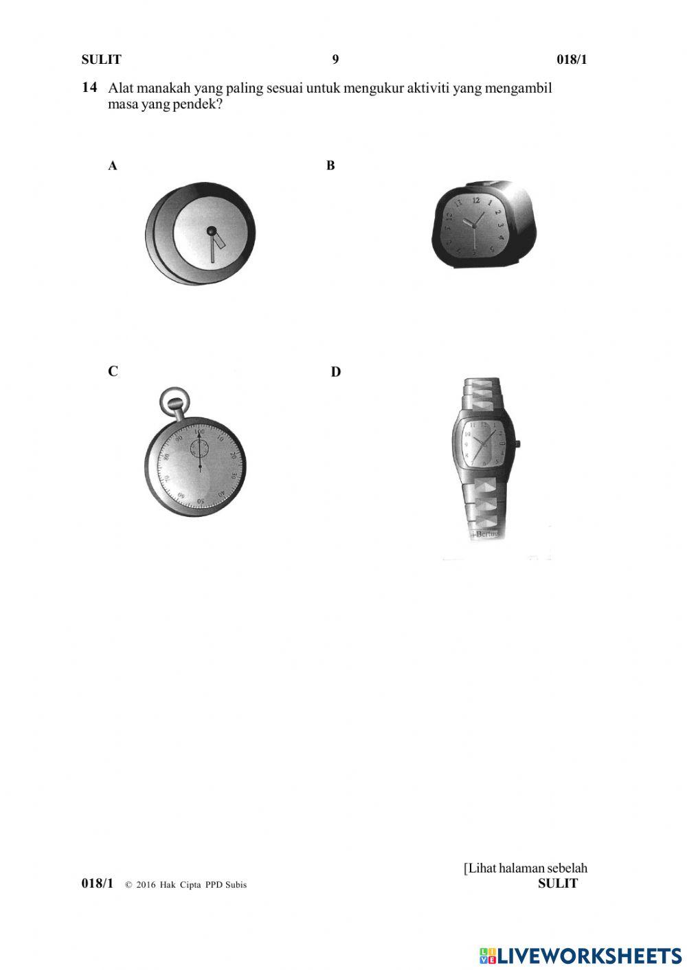 Soalan Y6 Paper 1 Part 1