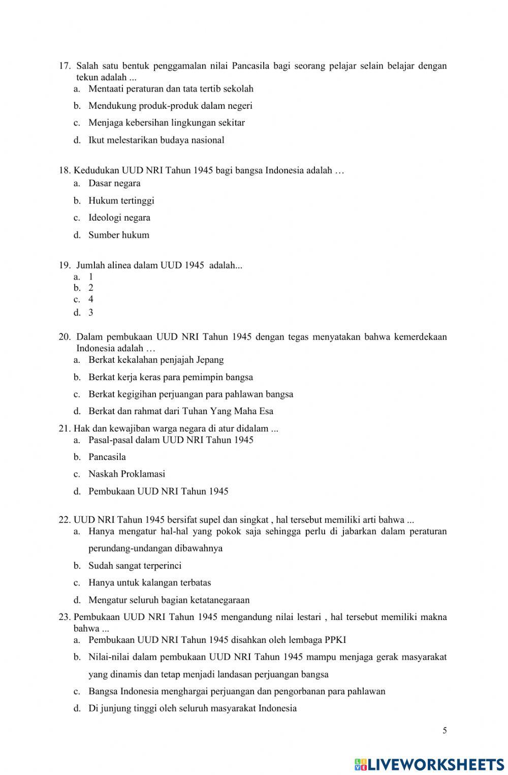 Pendidikan Kewarganegaraan