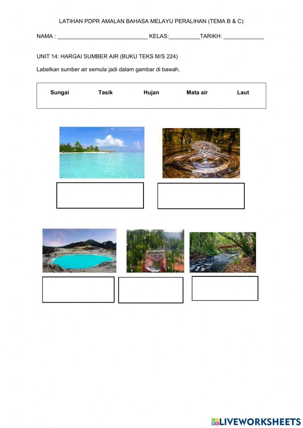 Unit 14: Hargai sumber air