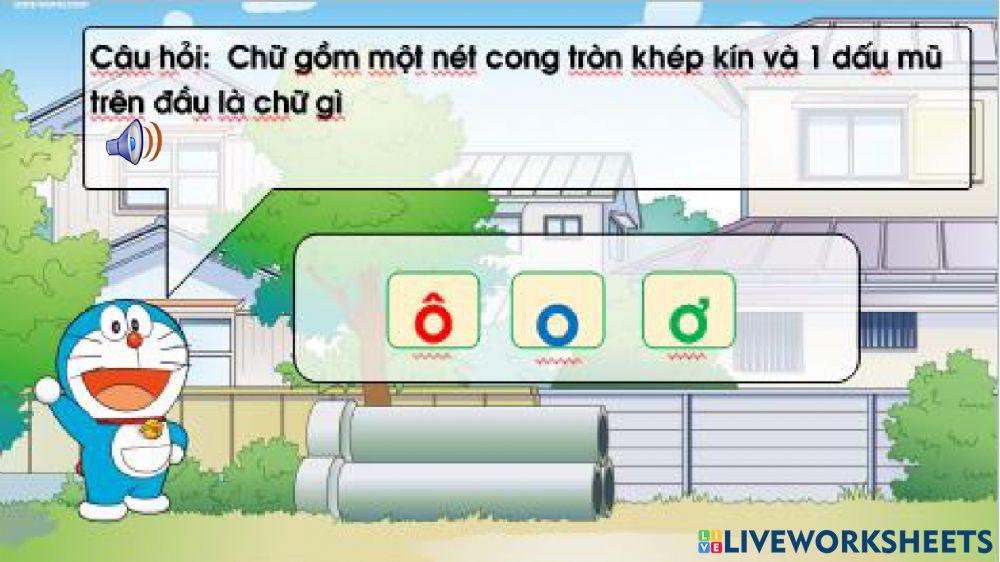 Trò chơi với chữ o ô ơ