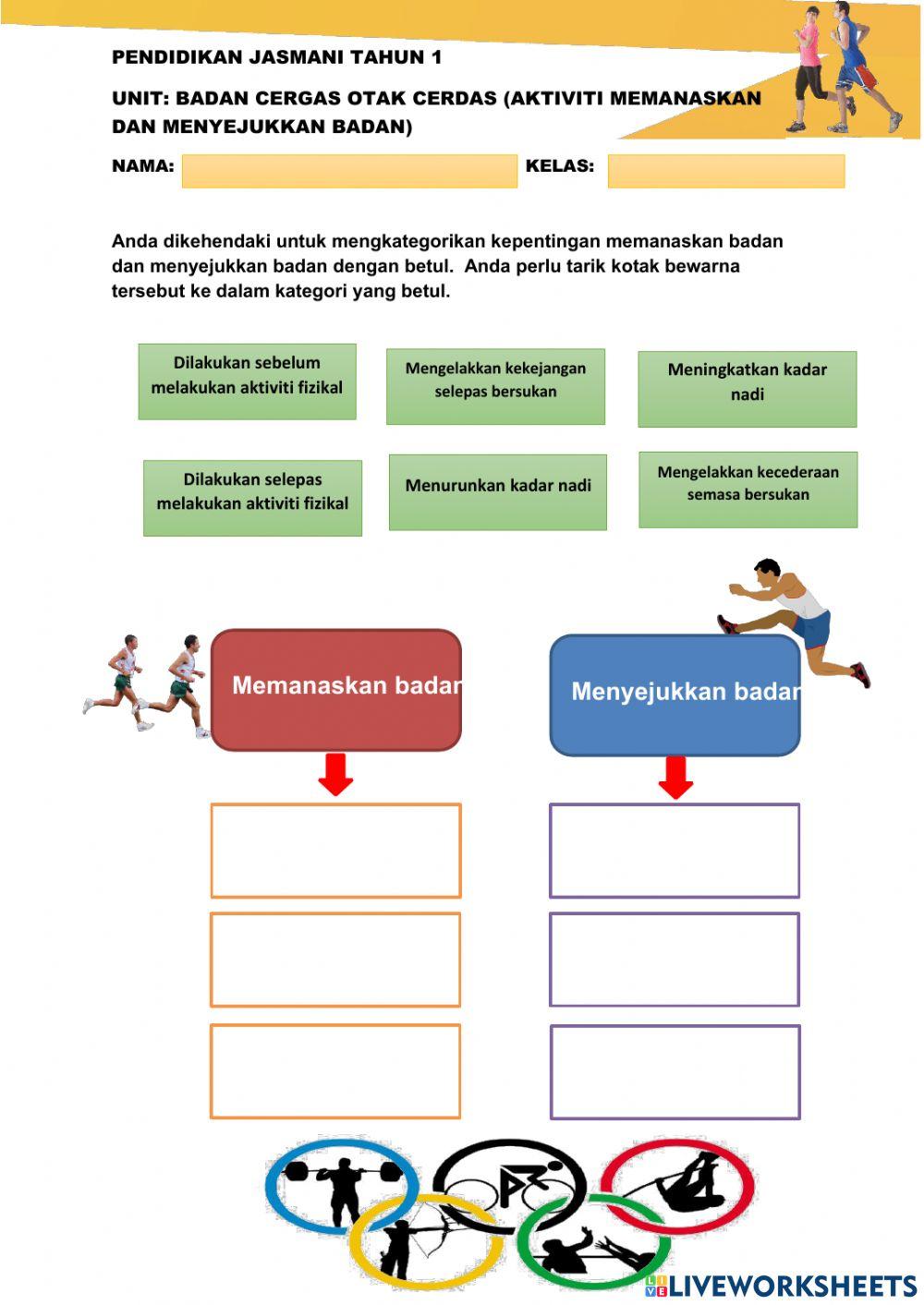 Pj tahun 1 - badan cergas otak cerdas (memanas dan menyejukkan badan