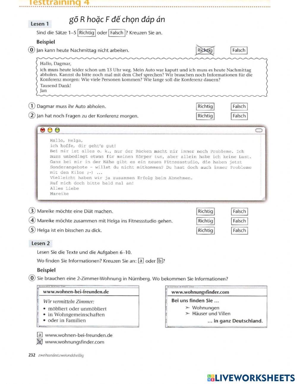 BP neu a1 Lek 12 Lesen