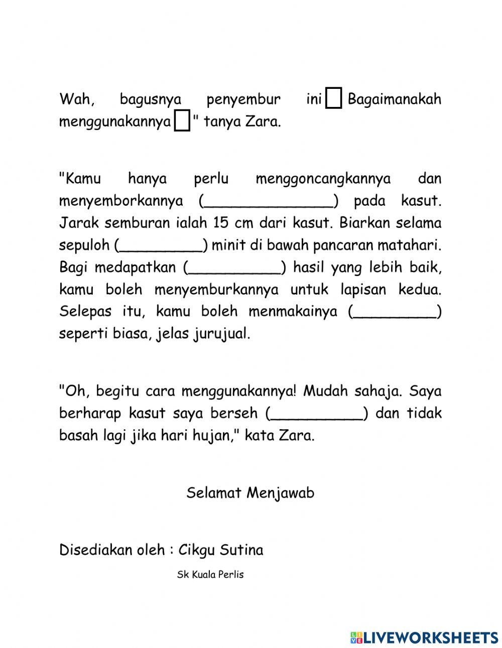 BM UNIT 17 (Tidak Basah Lagi Kasutku)