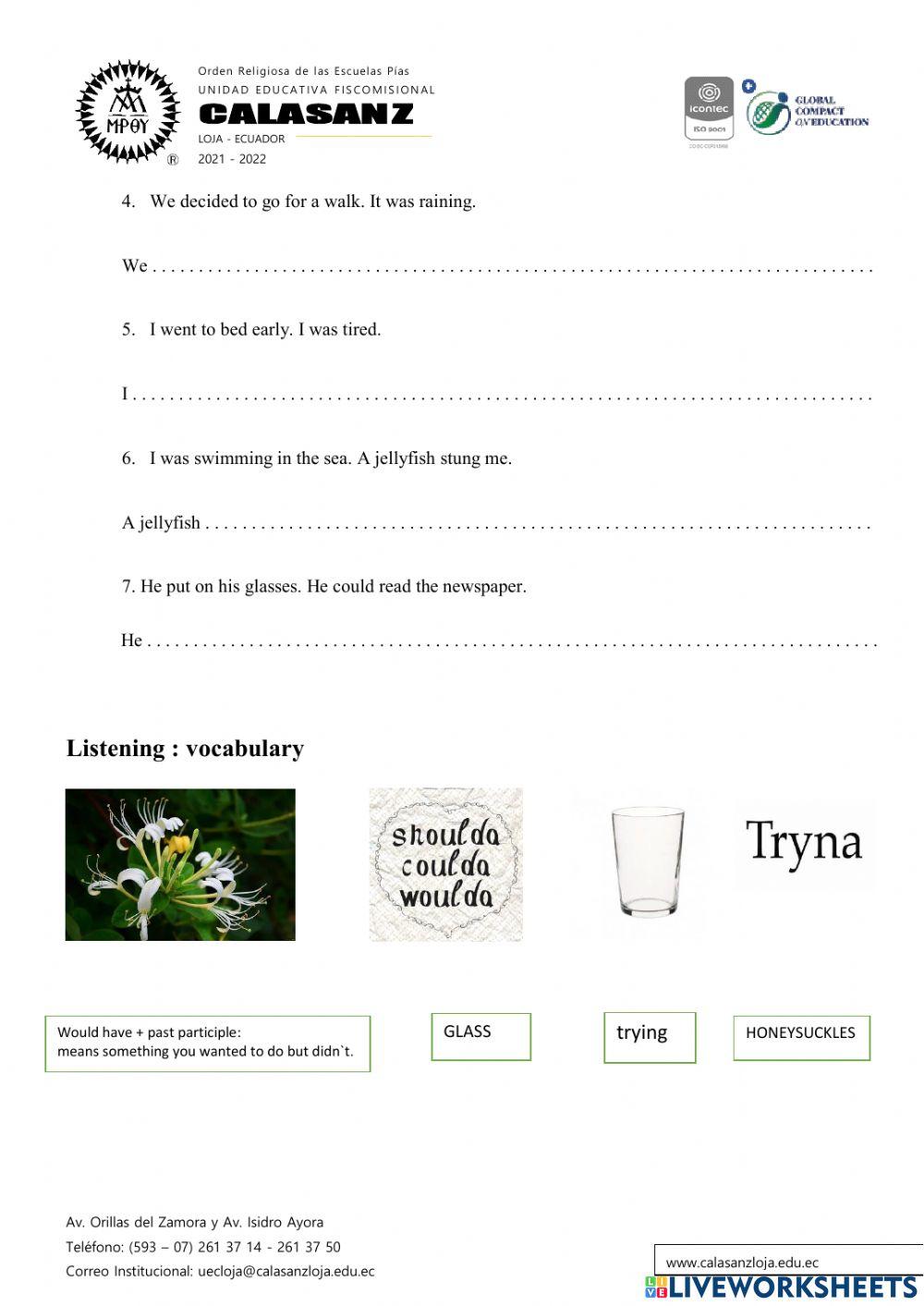 Subordinating conjunctions online exercise for | Live Worksheets