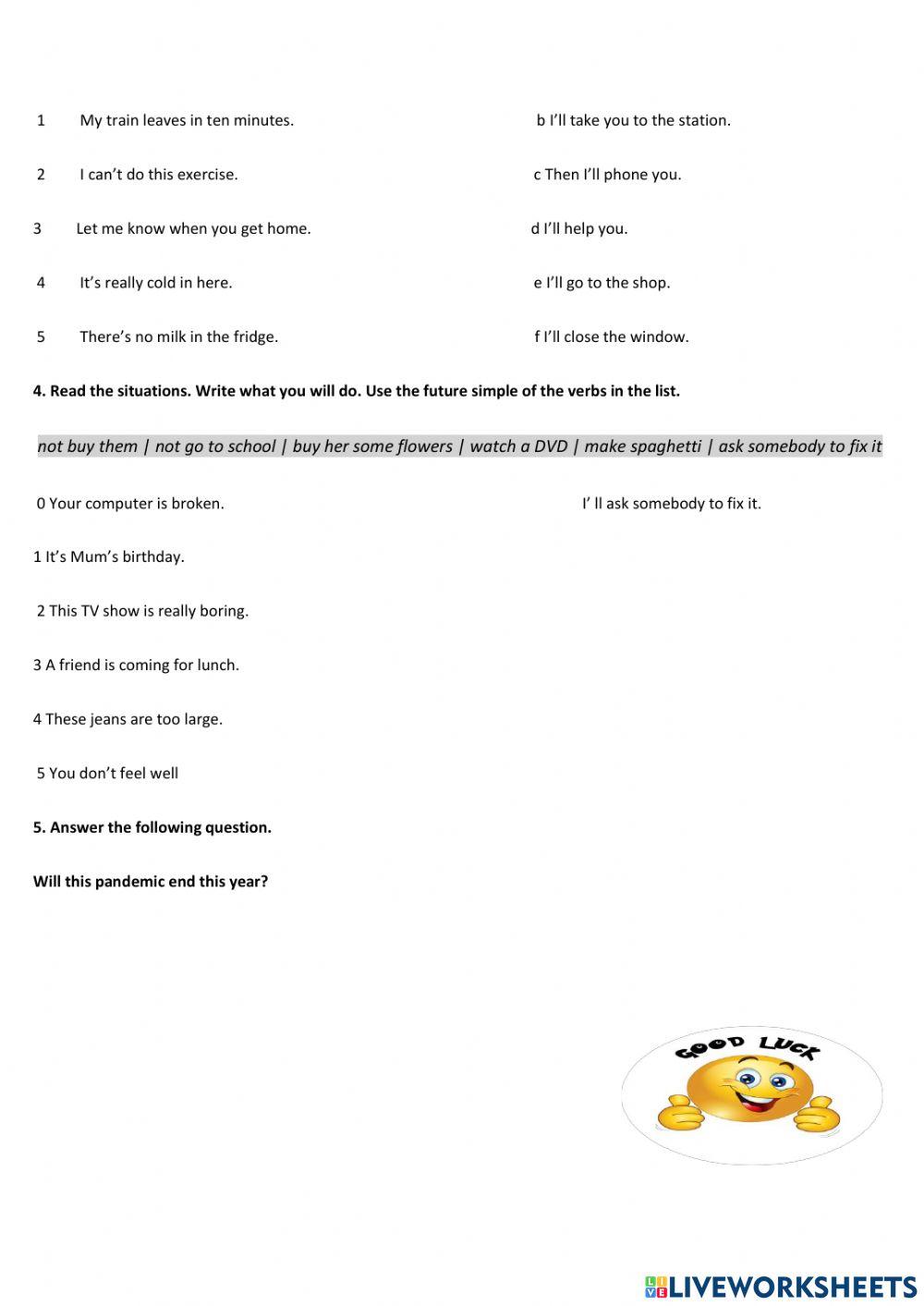 Reading test - 2nd grade of sec. iii term