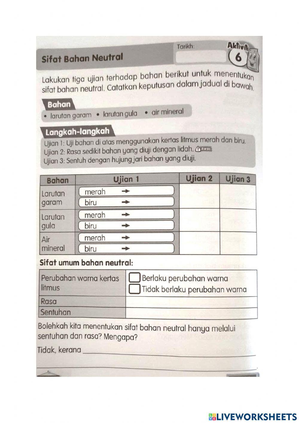 Asid,alkali dan neutral