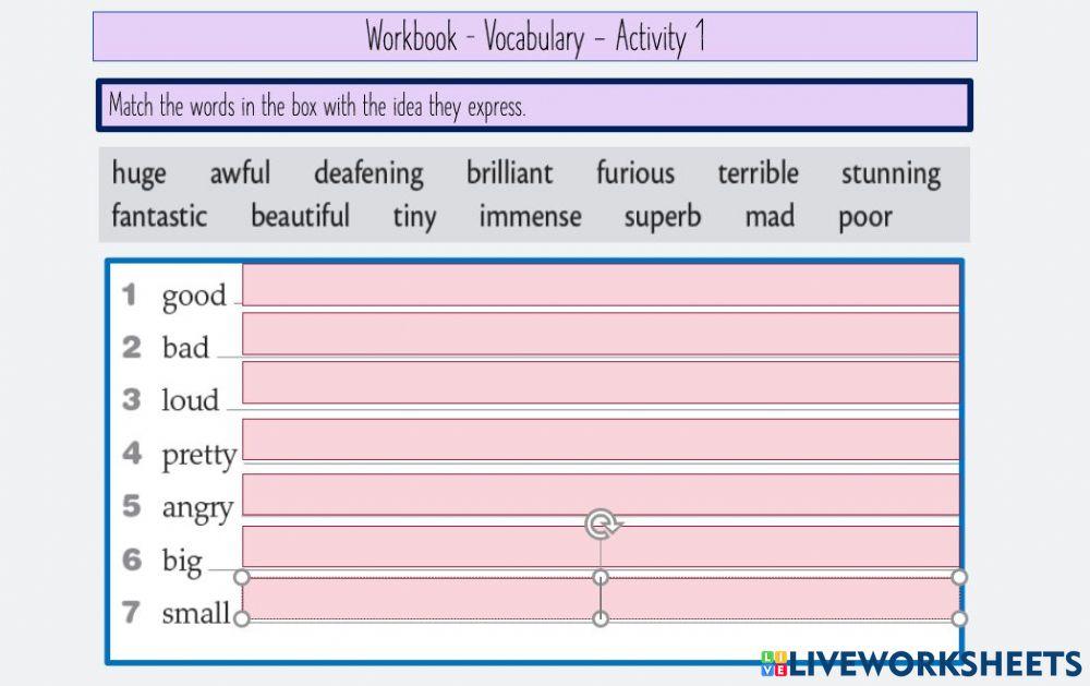 Vocabulary