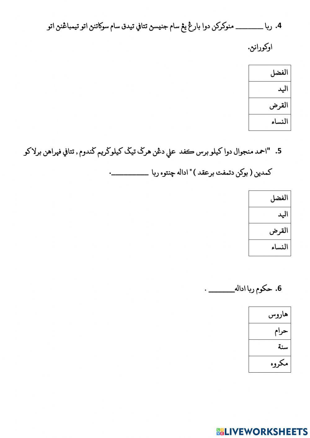 Ulamgkaji Muamalat - Riba