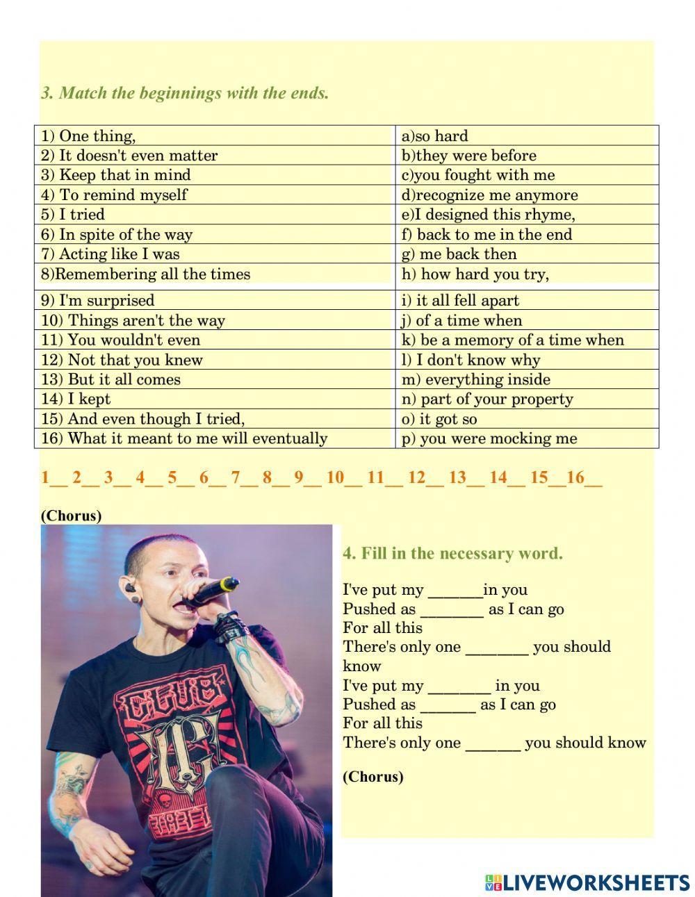 Linking Park- In the end