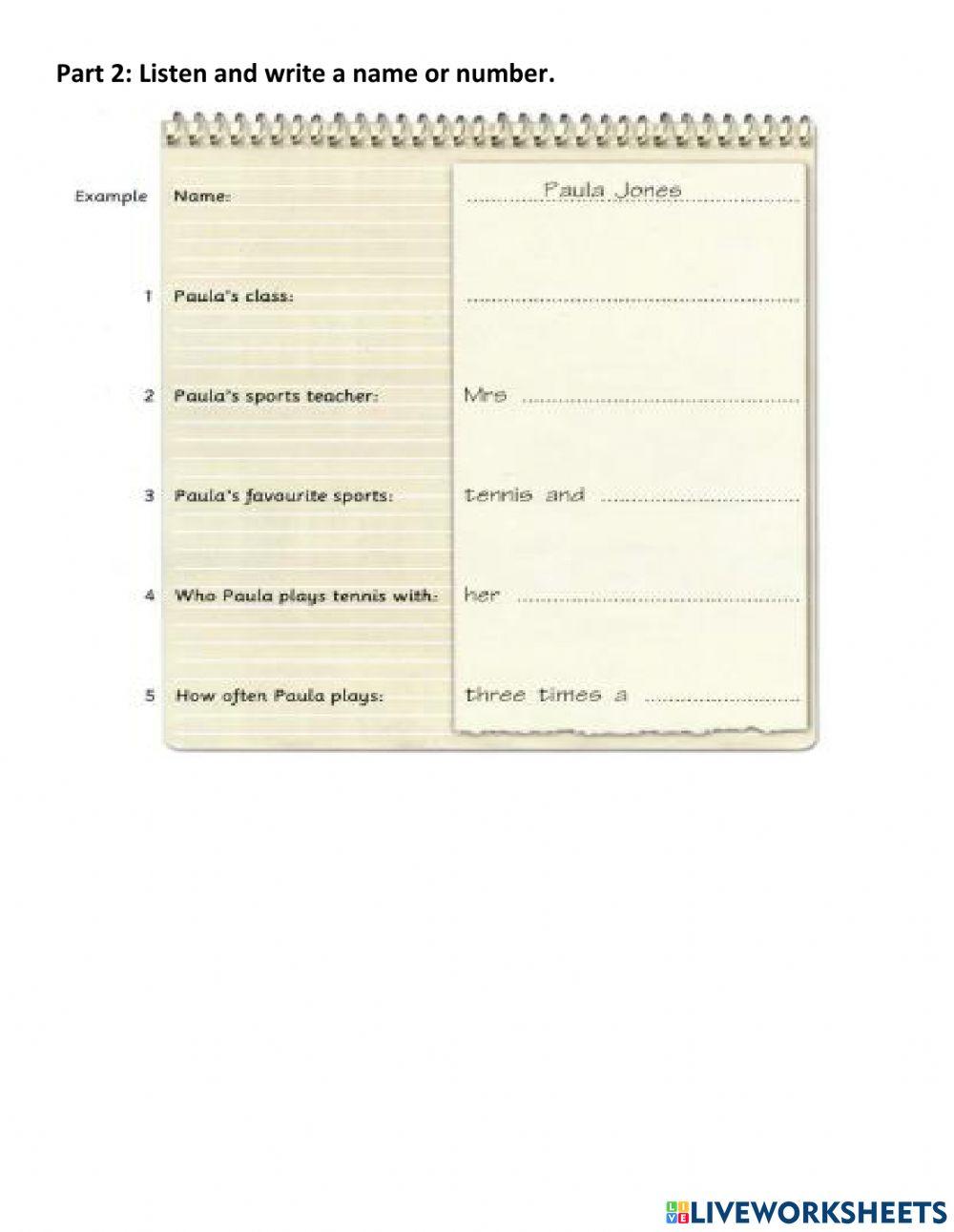 Movers - Listening Test 1