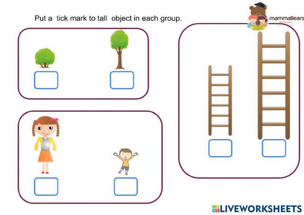 Maths Comparison Worksheets