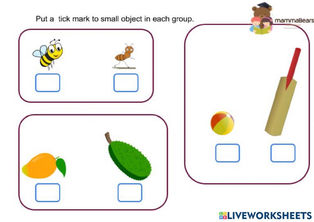 Maths Comparison Worksheets