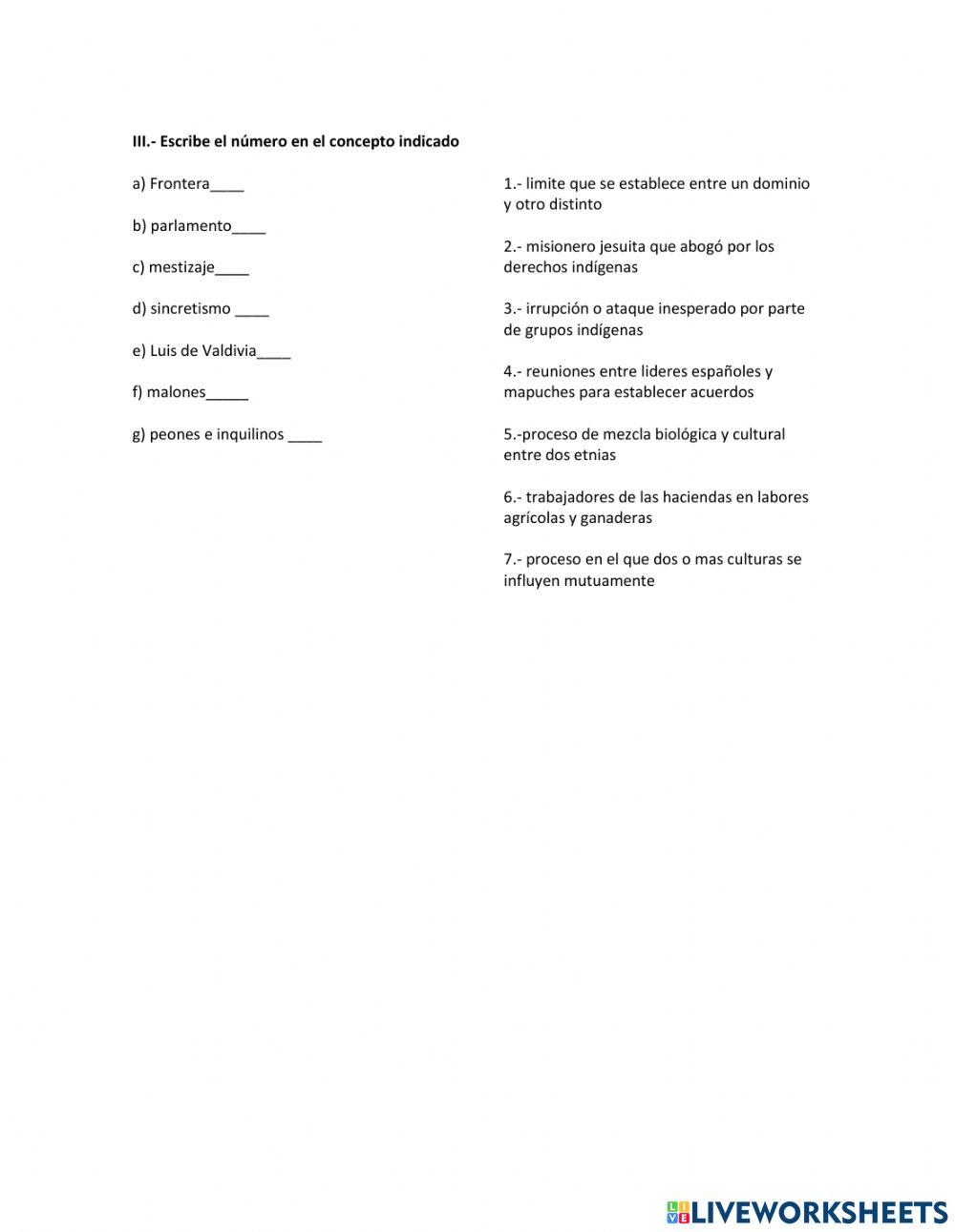 Guía evaluación la colonia