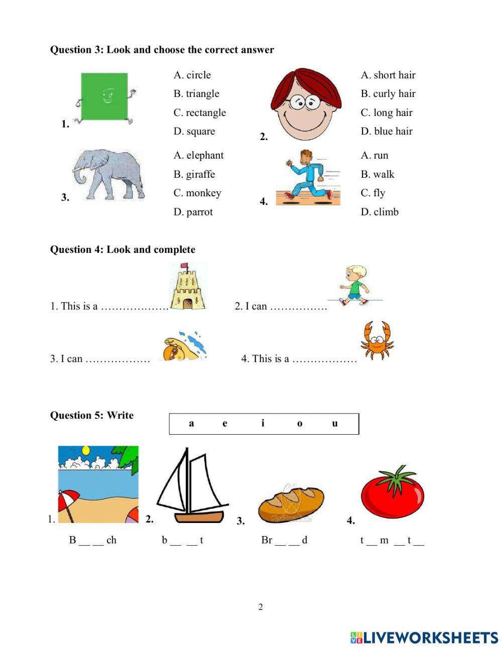 DS - Fa1 - Test 5 Writing
