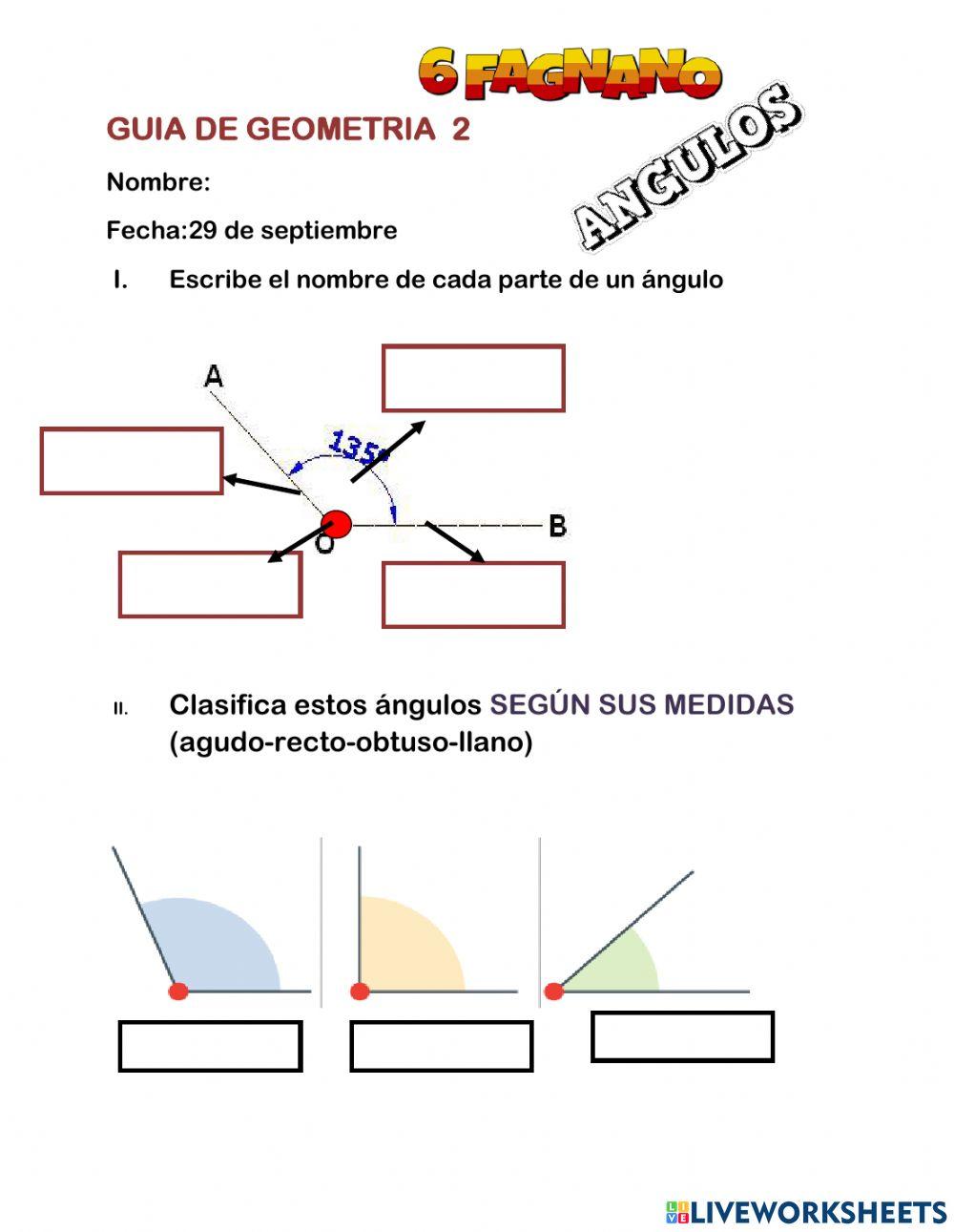Guia geometria ANGULOS