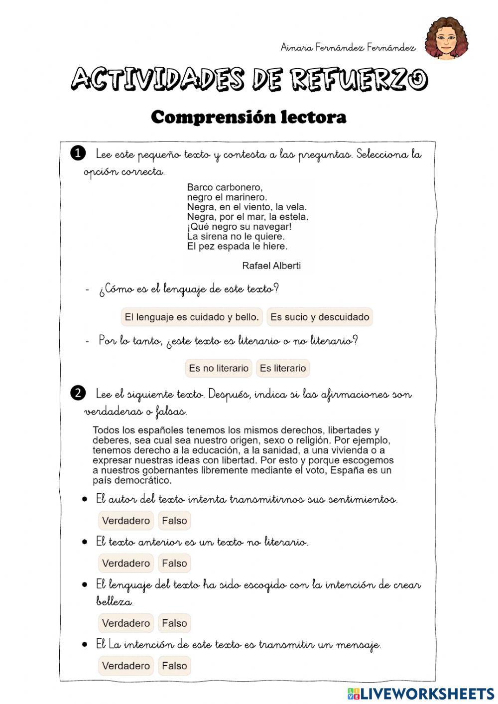 Comprensión lectora