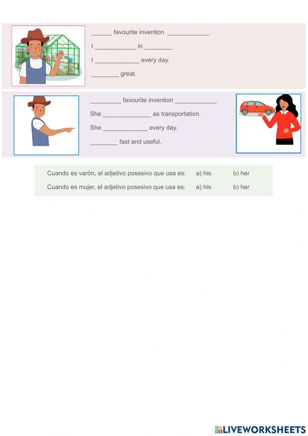 Creativity activity | Live Worksheets