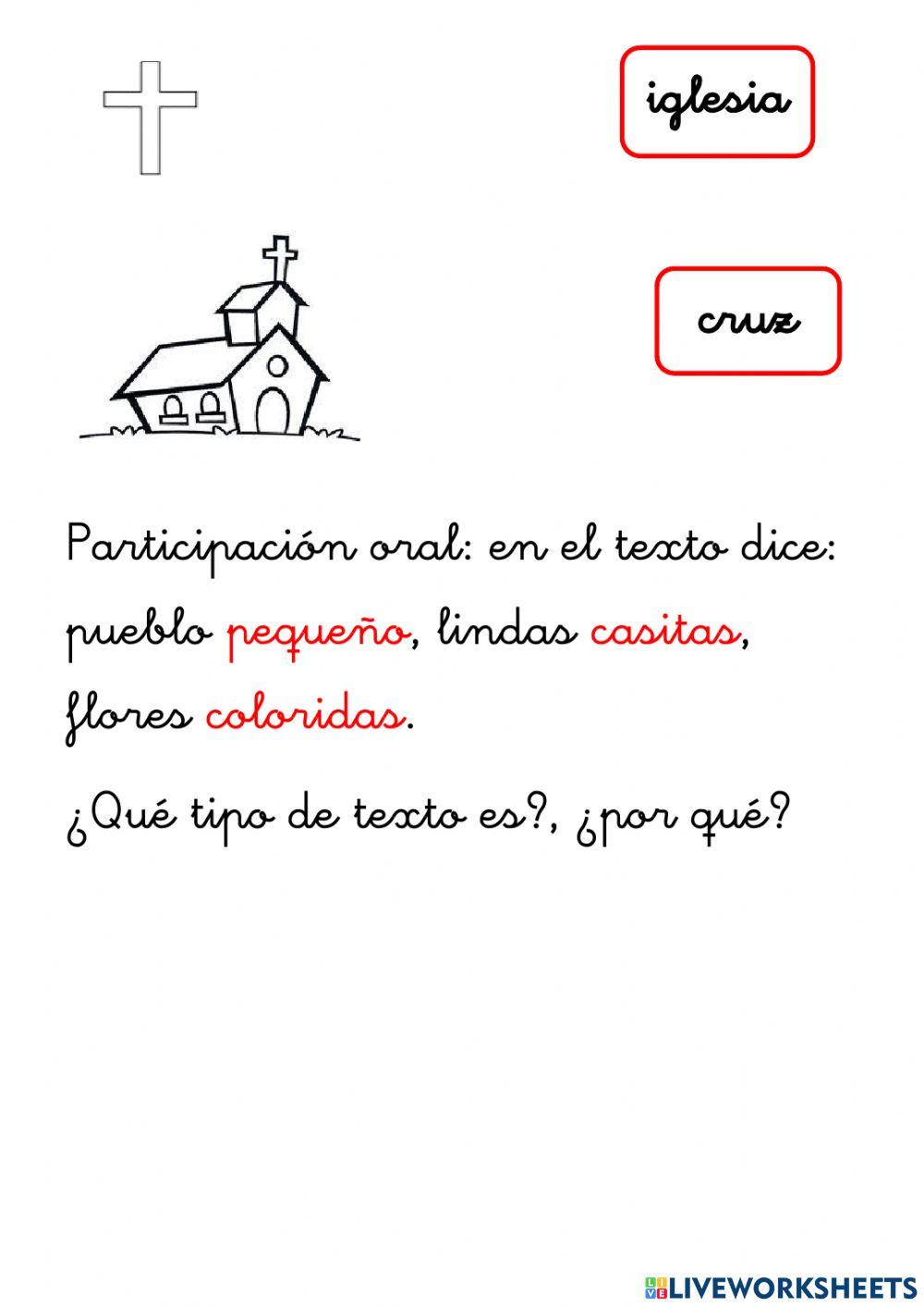 Comprensión de lectura:-Llapo mi querido pueblo-