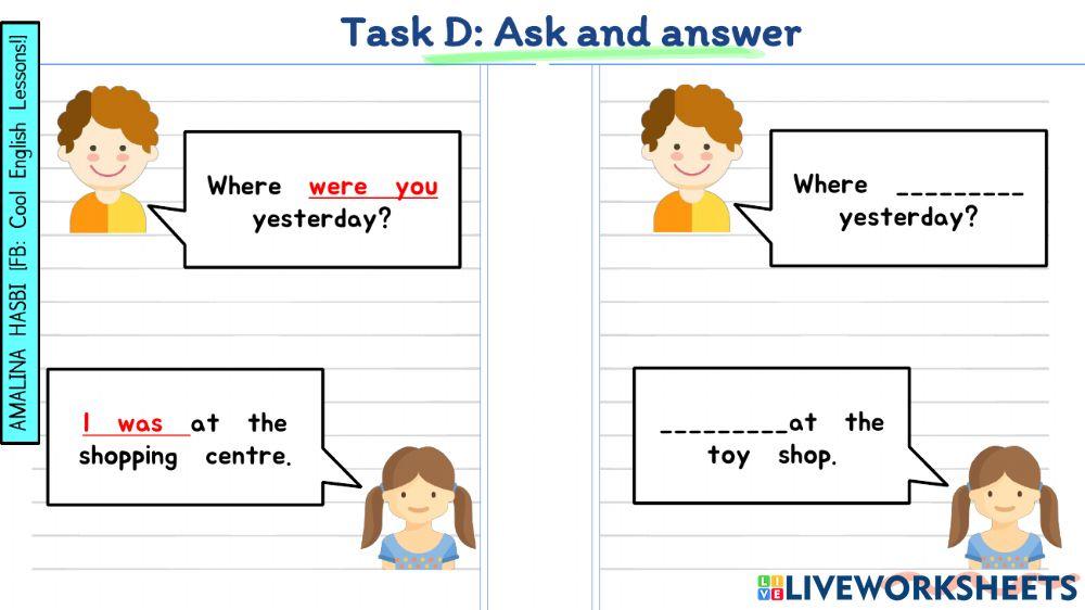 English Year 3 - Module 8 Where were you yesterday?