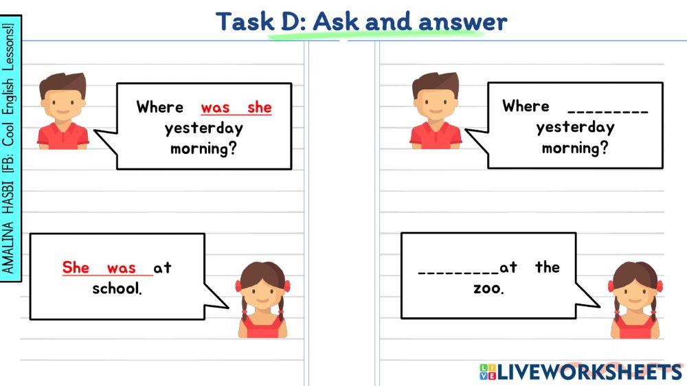 English Year 3 - Module 8 Where were you yesterday?