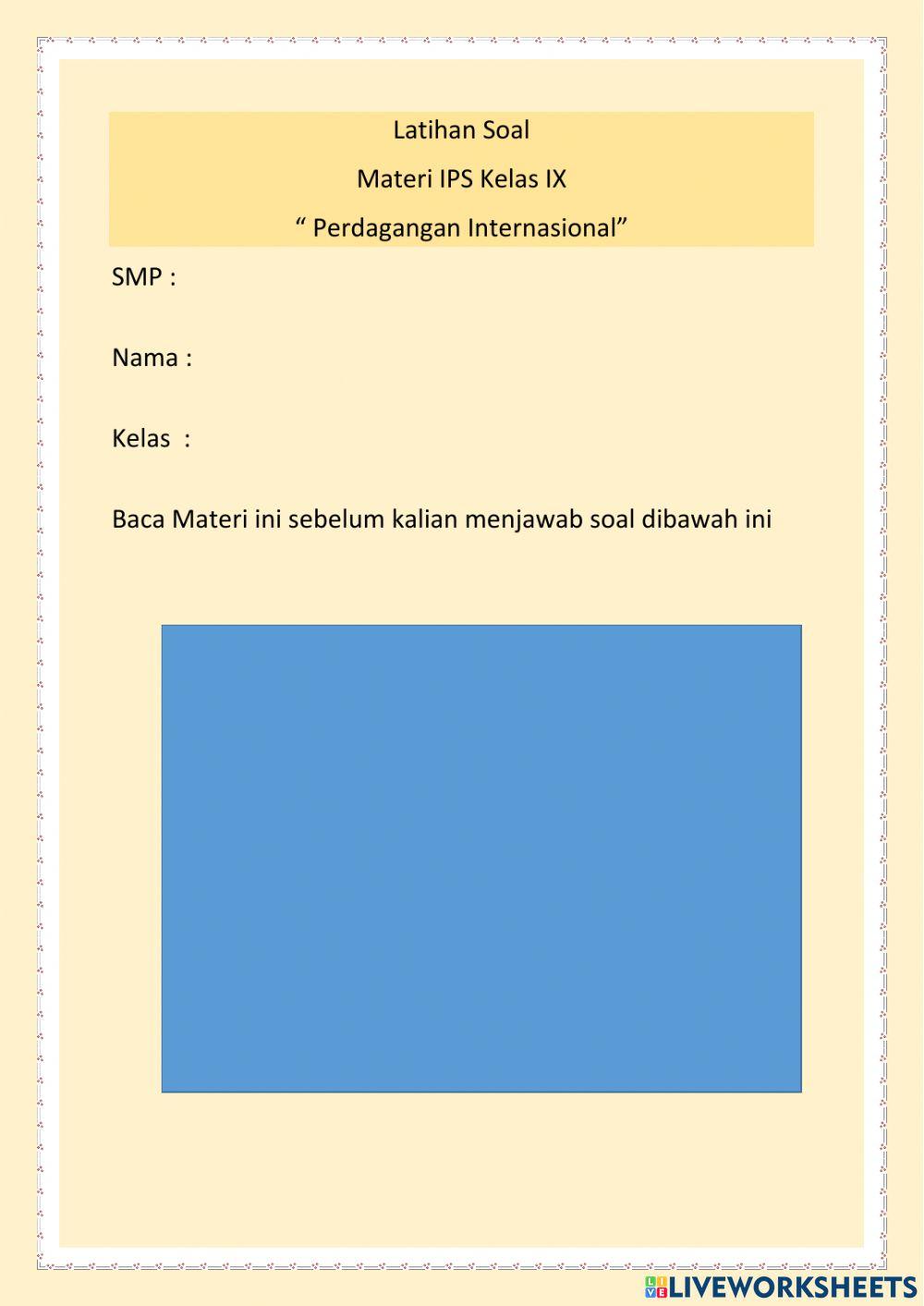 Perdagangan Internasional