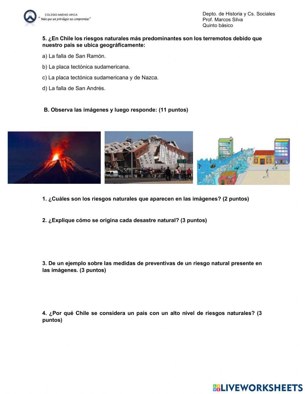 Riesgos Naturales de Chile 1