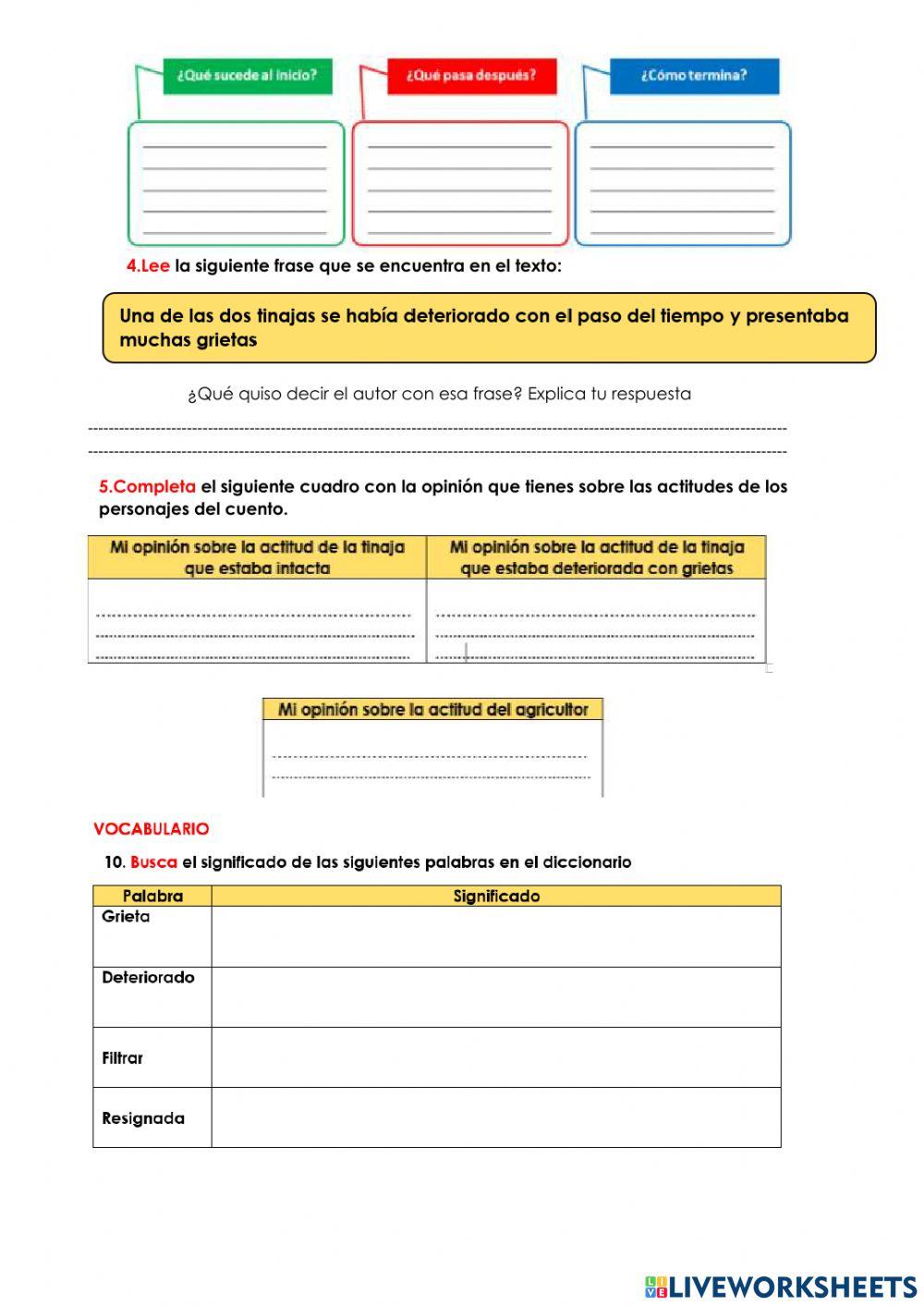 El agricultor y sus dos tinajas