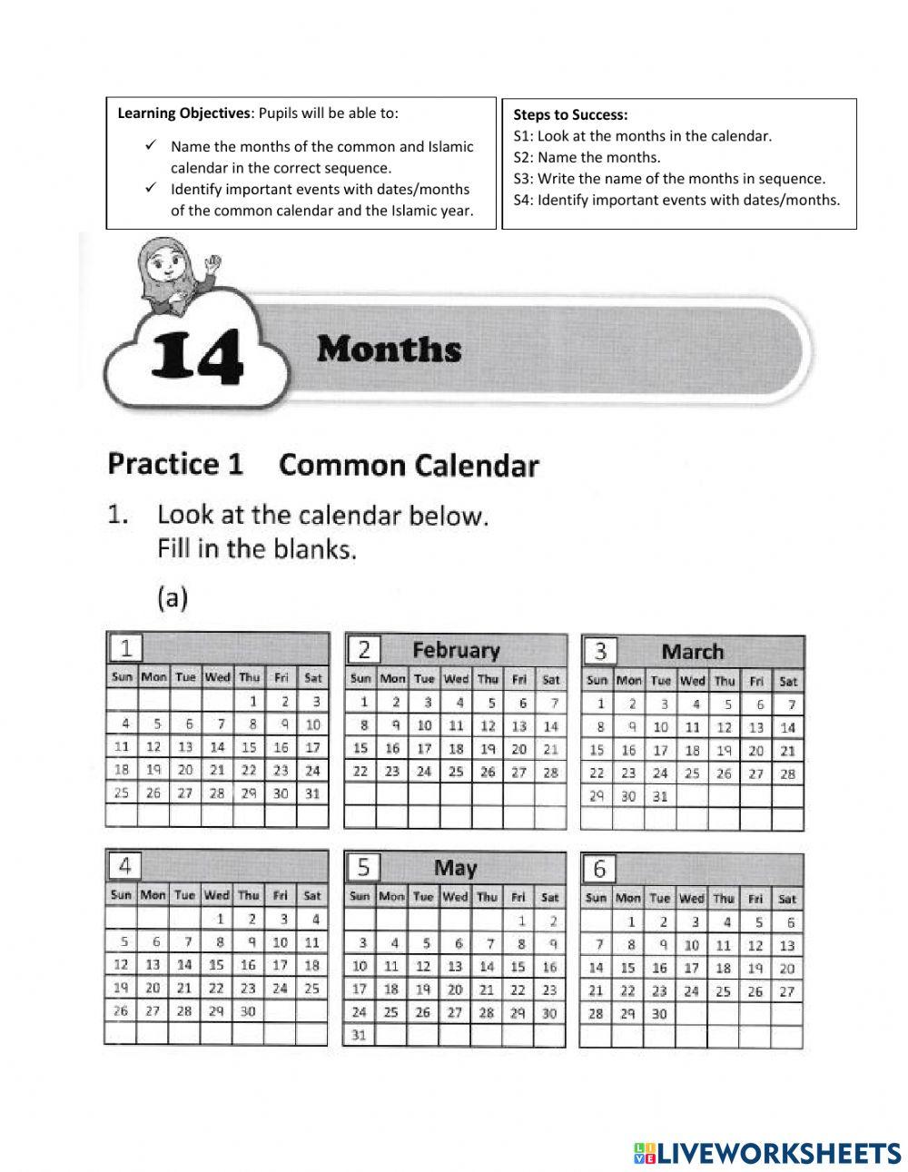 Common calendar