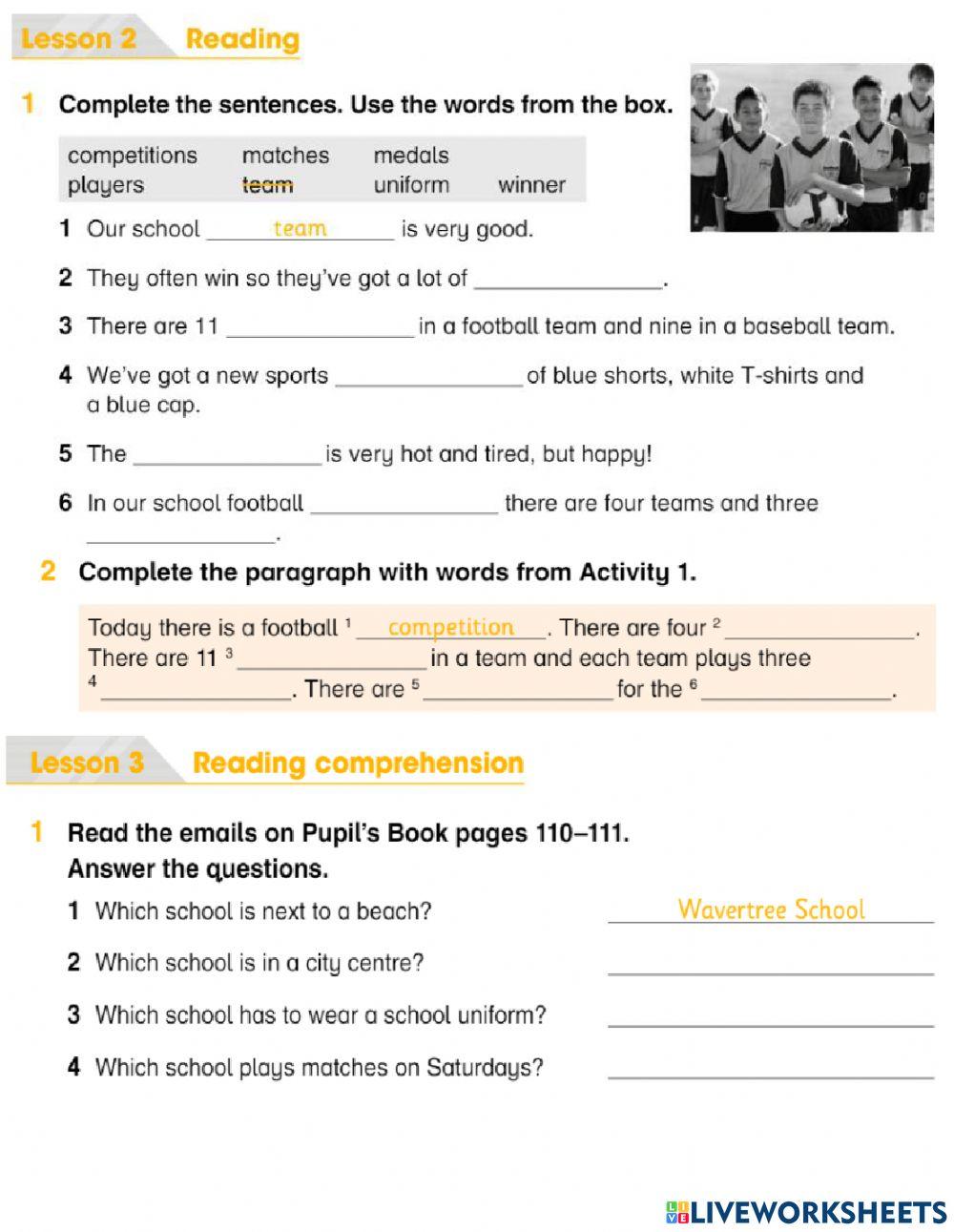 AS3B Unit 9 Lessons 2 - 3