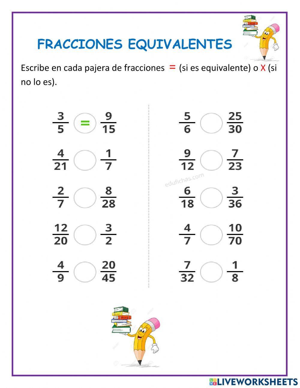 Fracciones Equivalentes