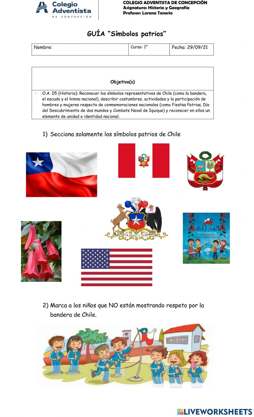 Símbolos patrios de Chile