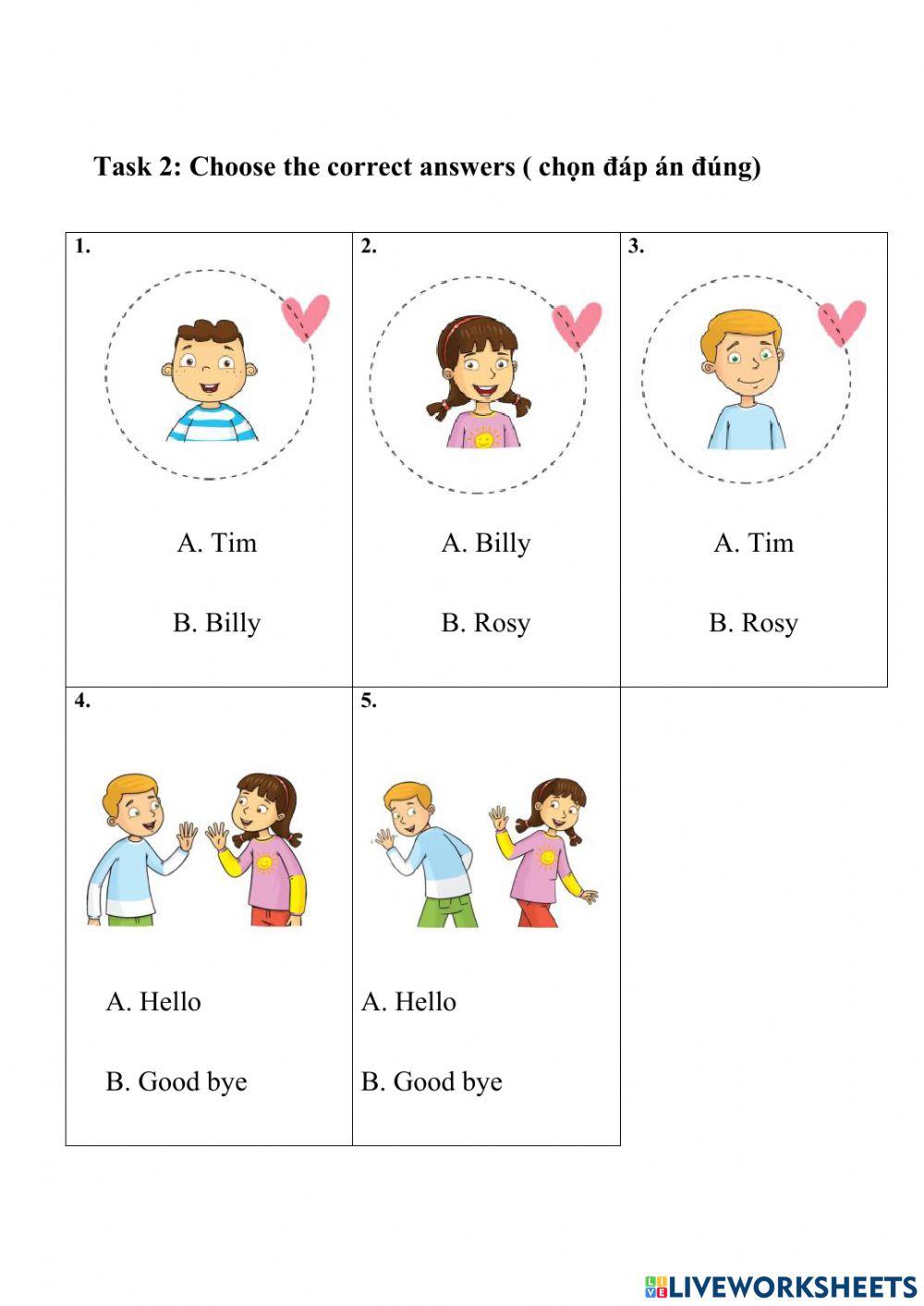 Family and Friends - Grade 1 - Week 1