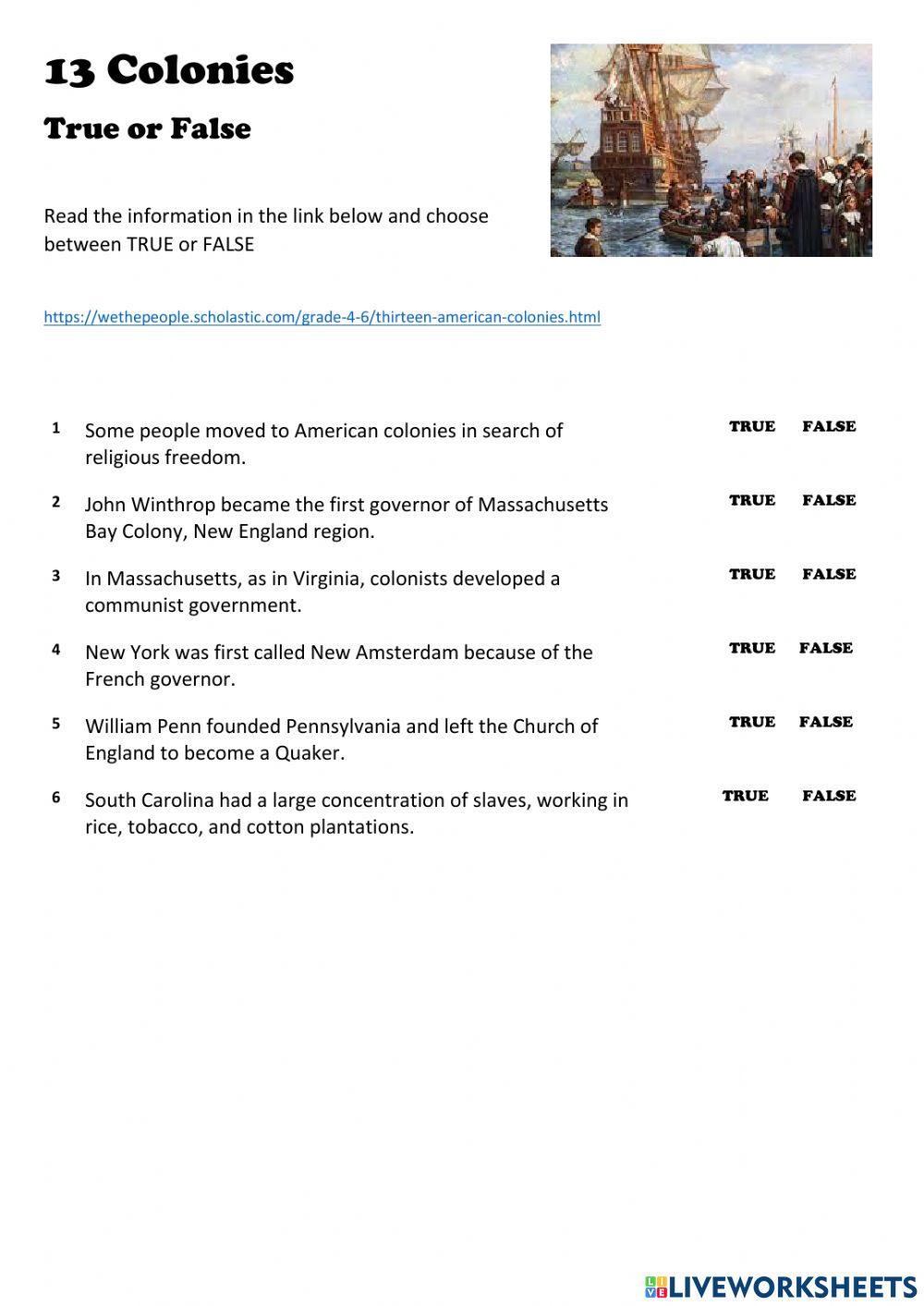 13 Colonies and Westward Expansion
