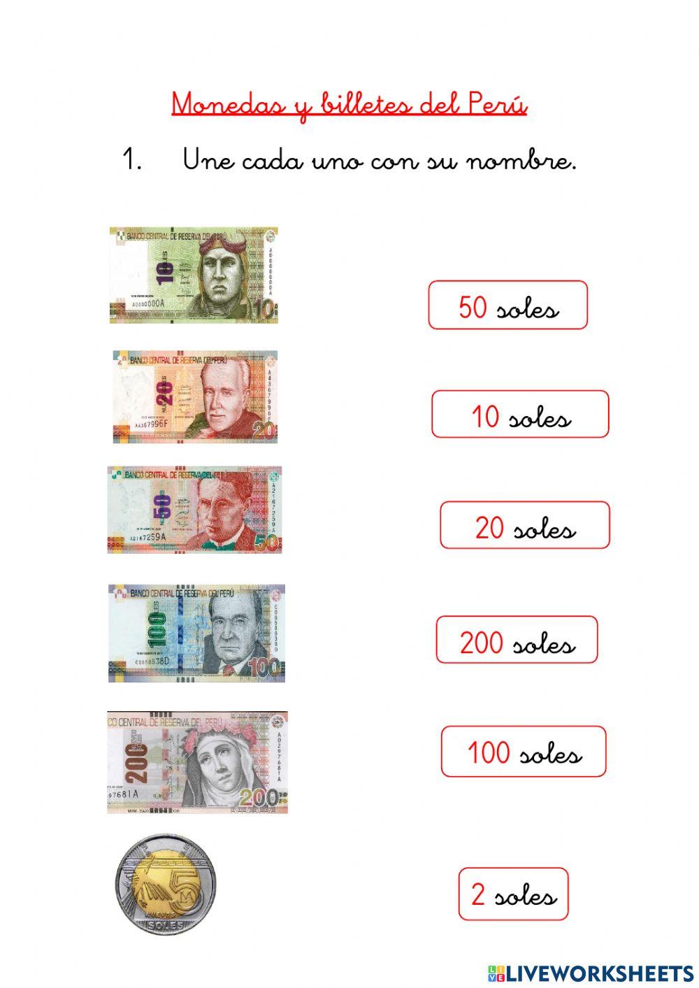Monedas y billetes del Perú
