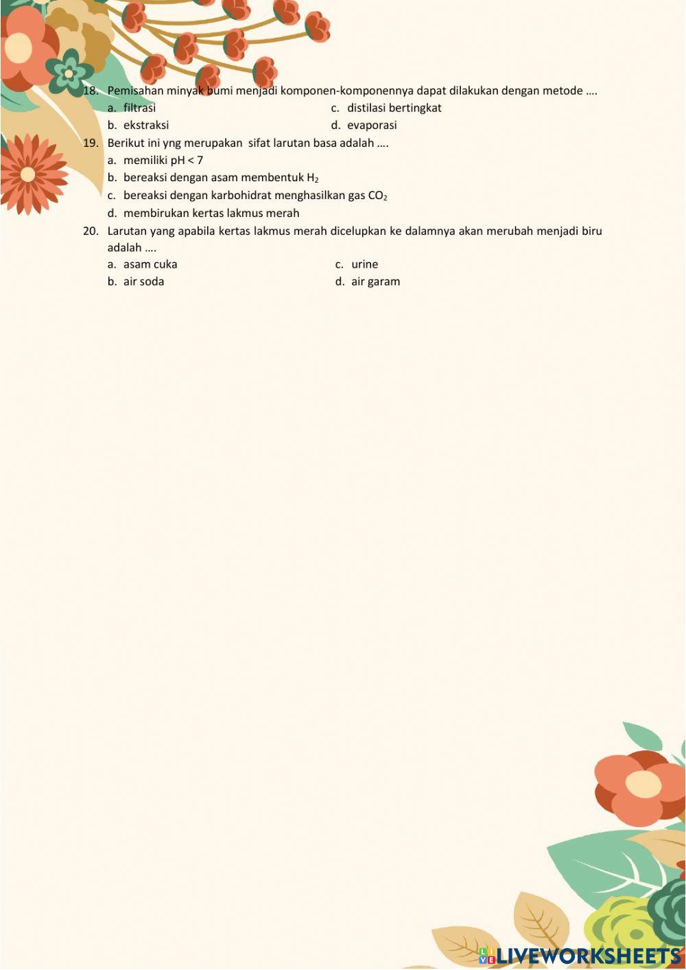 Soal PTS Semester Ganjil